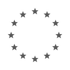 European Union stars. European Union flag. EU symbol. Stars in circle. Vector illustration