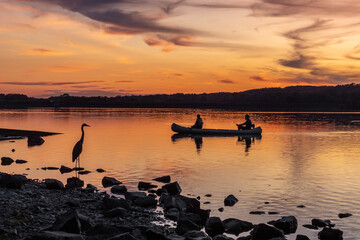 Sunset Canoe