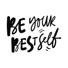 Hand letterimg illustration. Inspirational quote for your design. It’s cool to be kind