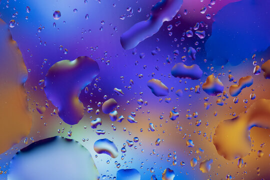 Abstract Drops Refraction