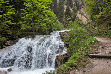  Waterfall photographed in Germany, in Europe. Picture made in 2019.