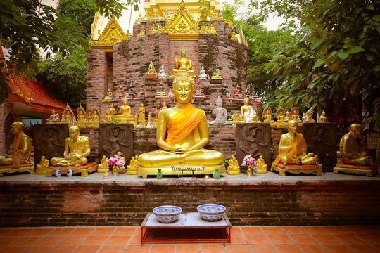 Buddhist statue at a temple in Thailand.