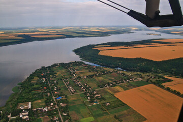 flight over the river

