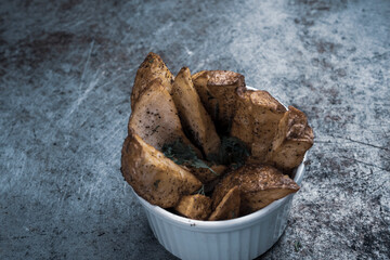 Rustic French Fries on Tray