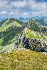 Ostry Rohac and Volovec peak, Western Tatras, Slovakia, hiking theme