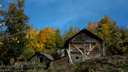 ARTVıN, SAVSAT, TURKEY, Traditional Savsat district plateau houses