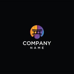 Dojo logo design vector Colorful