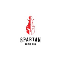 spartan logo vector template line