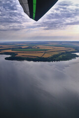 sunset over the lake