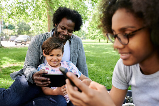 Family park smart devices. - Powered by Adobe