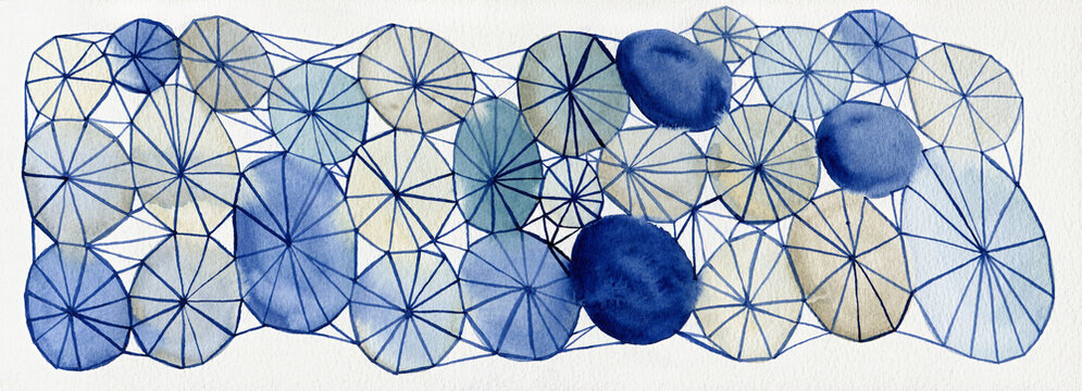 Creative abstract watercolor art