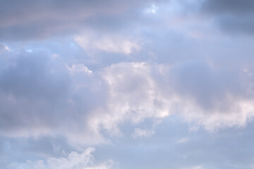 Twilight colorful sky and clouds