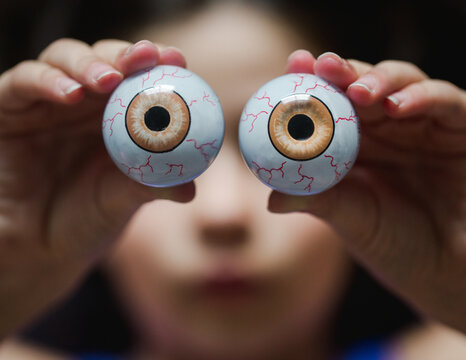 Girl and Eyeballs