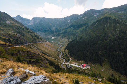 Amazing landscape view from the top of the mountain