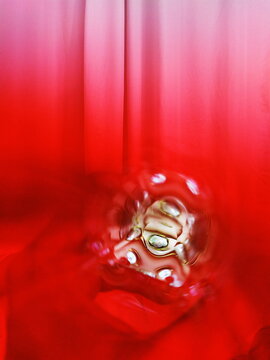 Smoothed reflection with jewels. Mobile photo