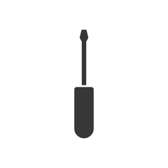 screwdriver tool icon, silhouette style