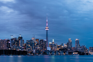 Toronto evening cityscape