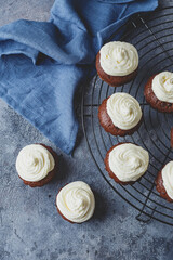 Cupcakes with delicious frosting