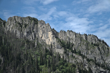 Landscape of Polish Tatra Mountains in summer
