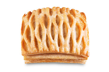 Fruit Hand pie on a white isolated background