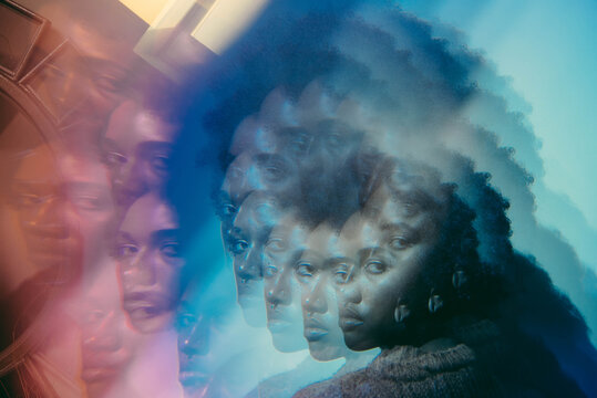 Prismatic Images Of A Beautiful Young Black Woman