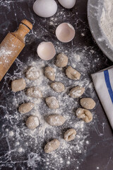 Fresh Italian pasta handmade gnocchi