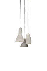 Pendant lamps isolated on white background.