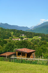 Mountain landscape along the road to Crocedomini pass