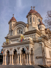Fototapeta na wymiar orthodox church typical in eastern Europe