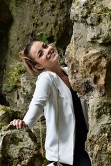 Magnifique sourire d'une femme