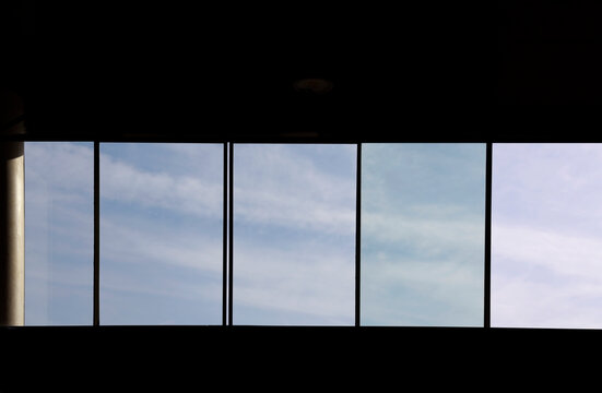 row of windows