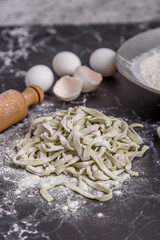 spinach noodles handmade