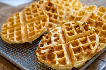 waffles on a plate