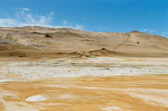 Landscape of Hverir area in Iceland