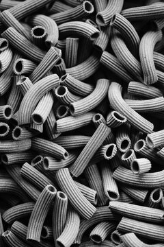 Black pasta made with squid ink
