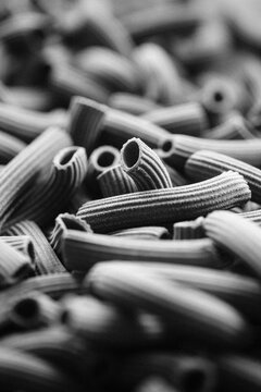 Black pasta made with squid ink