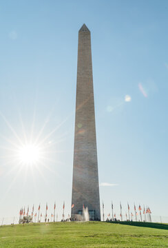 Washington Monument Stock Photo.