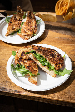 Cheese and veggies sandwich