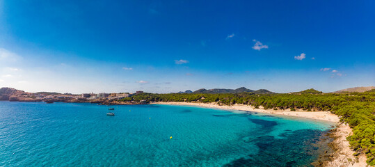 Cala Agulla sand beach Spain, Balearic Islands, Mallorca, Cala Rajada