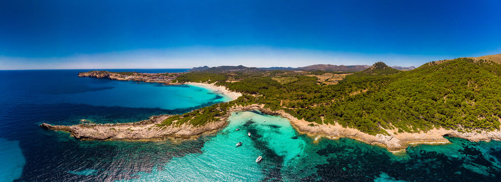 Cala Agulla sand beach Spain, Balearic Islands, Mallorca, Cala Rajada