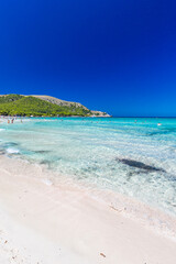 Cala Agulla sand beach Spain, Balearic Islands, Mallorca, Cala Rajada