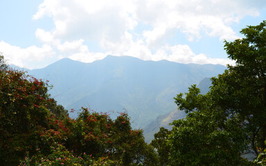 clouds over the mountains