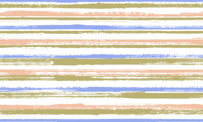Watercolor freehand parallel lines vector seamless pattern. Elegant swimwear marine design. 