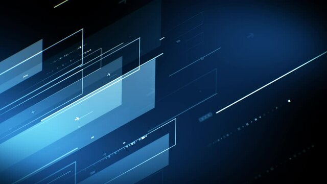 Internet technology background with digital flow. Abstract computer cyber space for futuristic concept. Seamless loop.