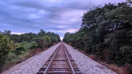 Obraz premium railway in the countryside