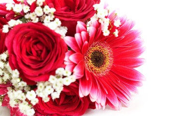 Blumenstrauß mit roten Blumen