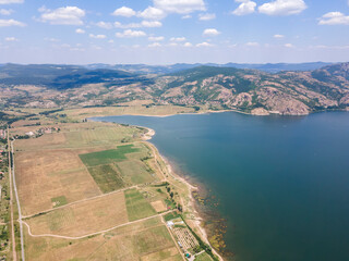 Aerial view of Studen Kladenets Reservoir, Bulgaria