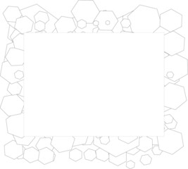 white background with frame for text