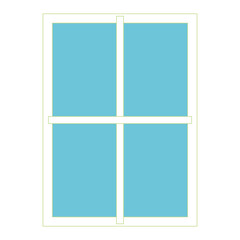 Closed window icon. Frame icon - Vector illustration