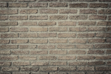 Surface of Vintage brick wall background.